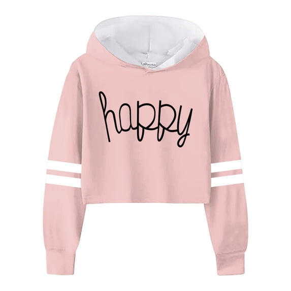 Qopobobo Kids Hoodie Girlss Sweatshirt Toddler Lightweight Hoodie Sweatshirt, Kids Boys Girls Sports Long Sleeve Pullover Tops Pink,6-7 Years