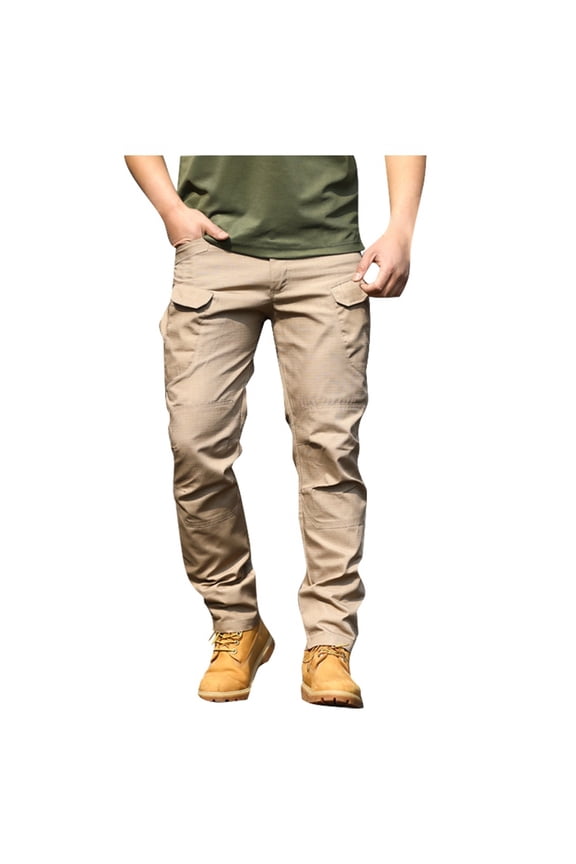 Men Cargo Pants Men'S Casual Pants Men's Wild Cargo Pants Khaki,S