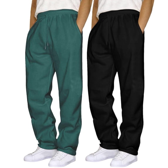 Qopobobo Mens Casual Pants Mens Beach Pants Mens Harem Pants Casual Waist Drawstring Cotton Cropped Pants Baggy Boho Beach Yoga Trousers Dark Green,L