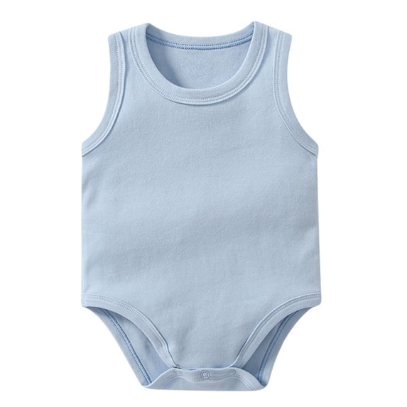 Qopobobo Newborn Baby Boy Clothes Romper For Baby Boys Short Sleeve Dinosaur Print Newborn Infant Clothes Crew Neck Light Blue,6-9 Months