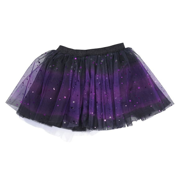 Qopobobo School Girl Skirt Toddler Baby Girl Denim Skirt Waist Ruffled Pleated Mini Skorts Infant Cute Summer Bottoms Short Skirts Purple,0-2 Years