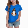 thumbnail image 1 of Qopobobo Summer Halloween Shirt Kids Kid's Graphic Tees - Holiday Costume T-Shirt Gift for Boys, Girls, Children Size 13-14 Years(Blue, 13-14 Years), 1 of 5