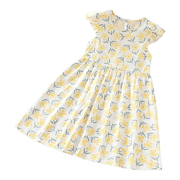 Qopobobo Teen Girl Dresses Toddler Tutu Dress Ruffle Sleeveless Gradient Tulle Girls Dresses Smocked Wedding Flower Girl Outfit YE1,4-5 Years