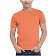 thumbnail image 1 of Qopobobo Toddler Boy Shirts Toddler Shirts Baby-Boys And Toddler Basic Short Sleeve Tee Gold,5-6 Years, 1 of 7