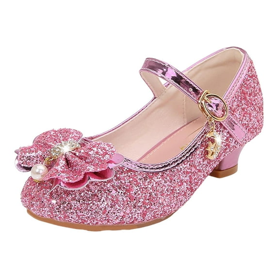 Qopobobo Toddler Girl Flats Flower Girls Dresses Baby-Girls And Toddler Closed Toe Ballet Flats Pink,13