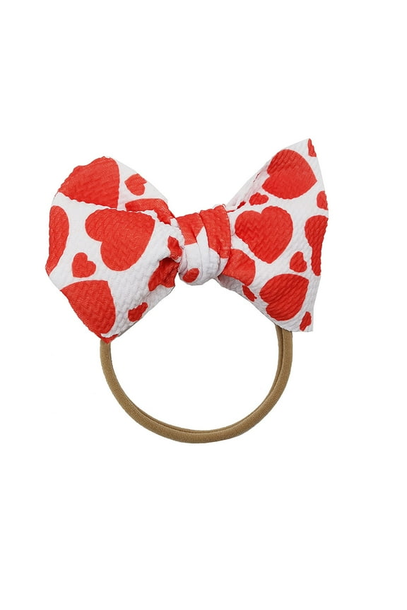 Toddler Girl Headbands Baby Girl Headbands with Hair Bows Nylon Head Wrap For Newborn Baby Girls Infants Toddlers Kids K,One Size