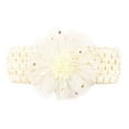 thumbnail image 1 of Qopobobo Baby Girl Headbands Toddler Baby Boys Girls Nylon Stretch Solid Bow Hairband Headwear Headband Hair Accessories Beige,One Size, 1 of 3