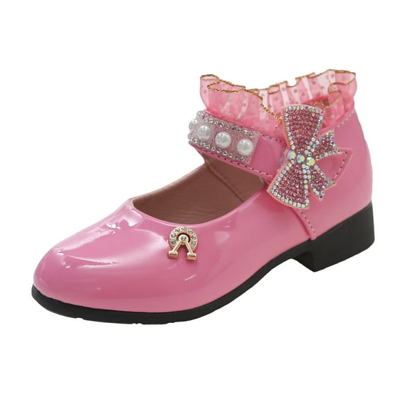 Qopobobo Toddler Girl Shoes Toddler Flats Toddler Flower Girl Dress Shoes - Girl Ballet Flats Party School Shoes Wedding OTHER,13.5