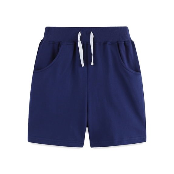 Qopobobo Toddler Jeans Baby Boys Waist Shorts Solid Kids Cotton Shorts Multicolor Navy,E