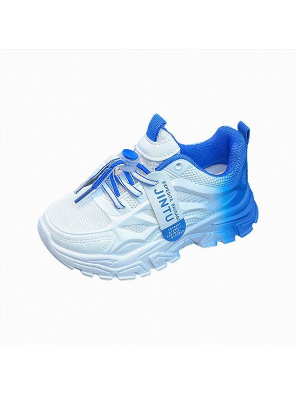 Toddler Shoes Girls Toddler Tennis Shoes Girls Sneakers Walking Running Athletic Summer Shoes Size 3(Blue, Big Kids 3)
