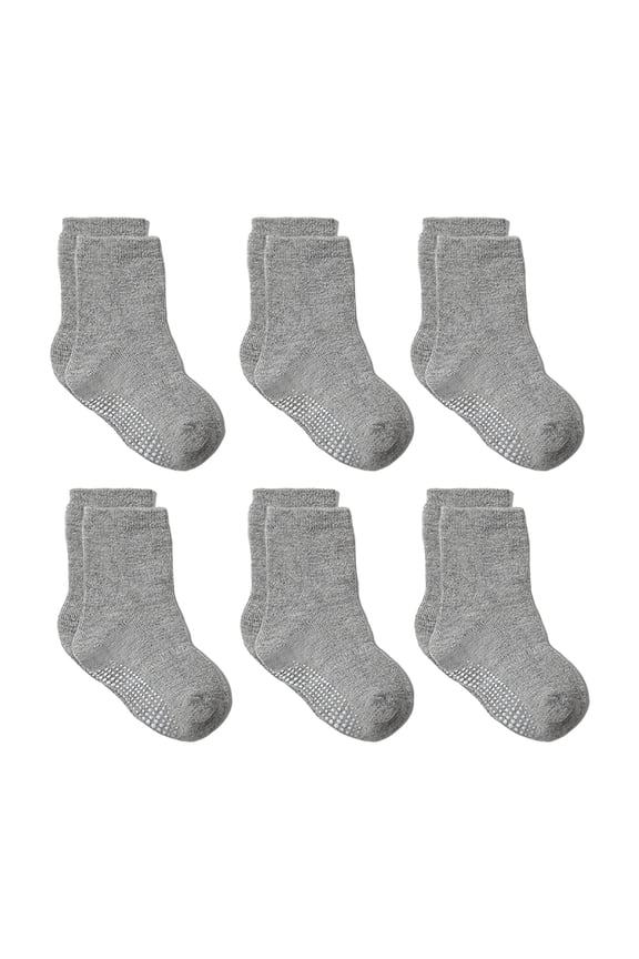 White Socks Girls Toddler Socks, Baby Non Slip Socks for Boys Girls Kids Infants Children Sock I,3-5 Years