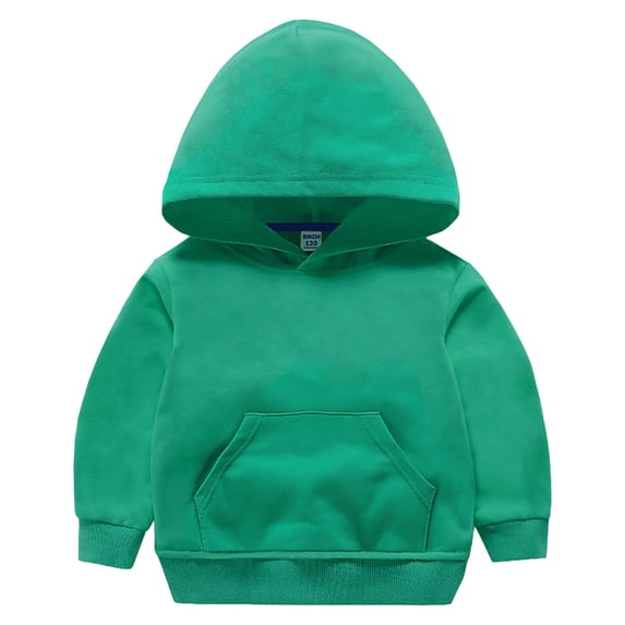 Qopobobo Zip Up Hoodie Boys Toddler Sweaters Girls Toddler Girls Fleece Hoodie Jacket Fall Spring Sweatshirt with Pocket Cute Print Top Green,9-10 Years