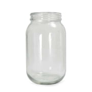 Bottle Wide Mouth Glass 8 Oz Clear,PK24 GLA-00861
