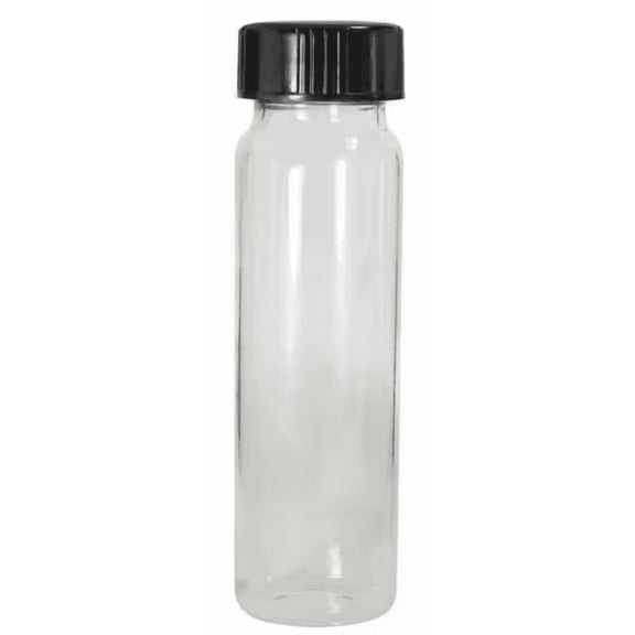 Qorpak Sample Vials 15mL 4 Dram Borosilicate Glass 18-400 Screw Cap Clear Laboratory 144 Pack