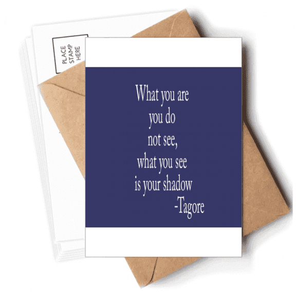 Qoutes Famous People Healing Can Not See The Shadow Postcards Envelopes Blank Note Cards Mailing