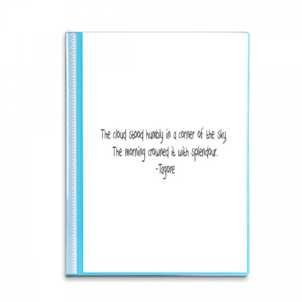 Qoutes Famous People Healing Clouds Humbly Book Sheet Protectors Portfolio Binder Folder