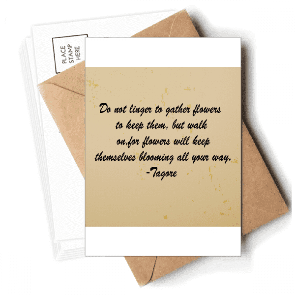 Qoutes Famous People Healing Donnot Gether Flowers Postcards Envelopes Blank Note Cards Mailing