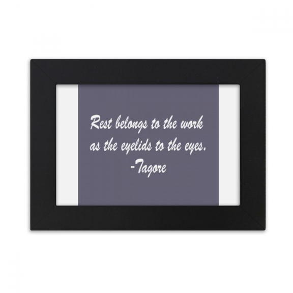 Qoutes Famous People Healing Rest Work Eyelid Eyes Desktop Photo Frame Ornaments Picture Art Painting