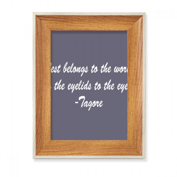 Qoutes Famous People Healing Rest Work Eyelid Eyes Desktop Wooden Photo Frame Display Picture Art Painting Multiple Sets