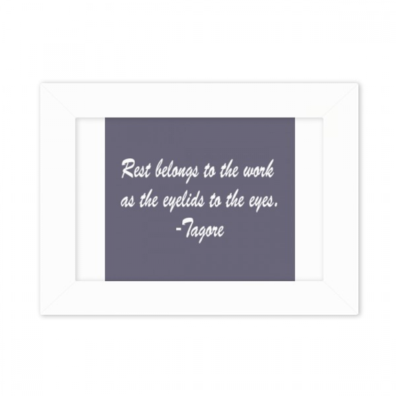 Qoutes Famous People Healing Rest Work Eyelid Eyes Photo Mount Frame Picture Art Painting Desktop 5x7 inch