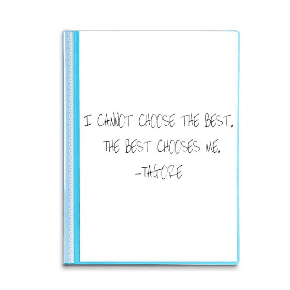 Qoutes Healing Sentences Best Choose Me Book Sheet Protectors Portfolio Binder Folder