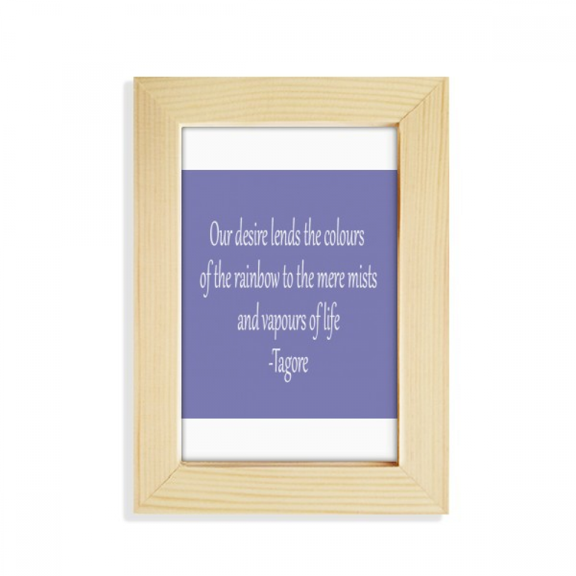 Qoutes Healing Sentences Desire Mist Life Desktop Display Photo Frame Picture Art Painting 5x7 inch