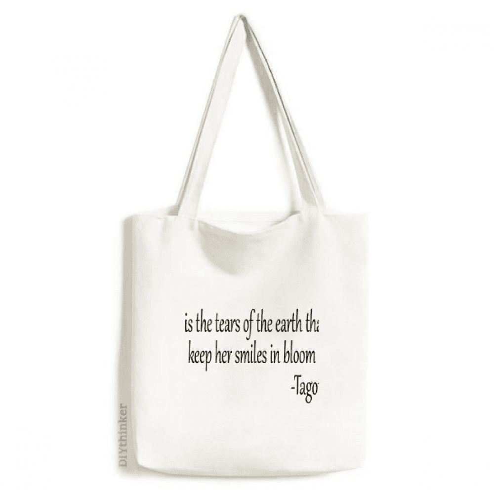 Qoutes Healing Sentences Lovers Tears Bloom Tote Canvas Bag Shopping