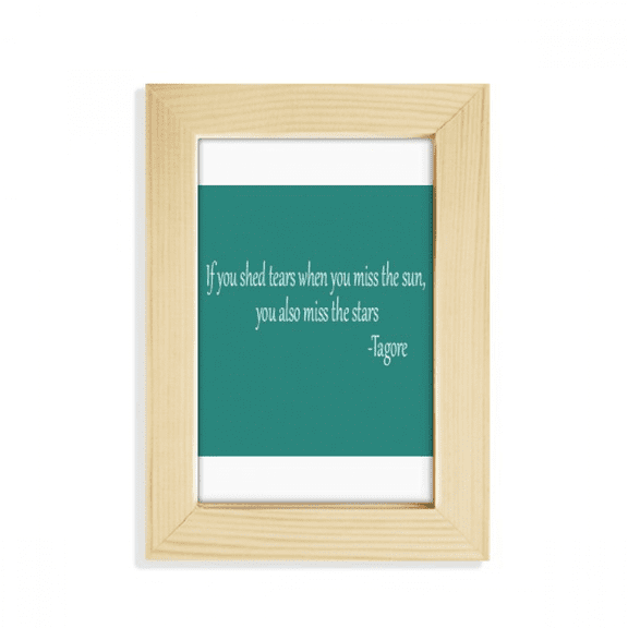 Qoutes Healing Sentences Star Tear Cheer Up Desktop Display Photo Frame Picture Art Painting 5x7 inch