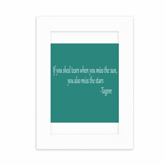 Qoutes Healing Sentences Star Tear Cheer Up Desktop Photo Frame Picture Display Decoration Art Painting