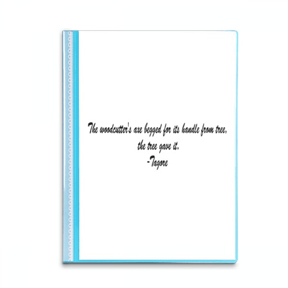 Qoutes Healing Sentences Woodcutten Axe Tree Book Sheet Protectors Portfolio Binder Folder