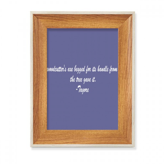 Qoutes Healing Sentences Woodcutten Axe Tree Desktop Wooden Photo Frame Display Picture Art Painting Multiple Sets