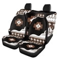 thumbnail image 1 of Qpednta Aztec Automotive Seat Cover 4Pcs,Full Set Front and Rear Bench Cover Polyester Automotive Car Seat Protection for Women,Universal Fit for SUV, Truck, Van, 1 of 7