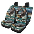 thumbnail image 1 of Qpednta Aztec Eagle Car Seat Covers Full Set Automotive Seat Covers Accessories Breathable Front Car Seat Cover Pack of 4 Car Seat Protector Cushion Pad Mat Easy to Install, 1 of 7