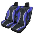 thumbnail image 1 of Qpednta Blue Car Seat Covers Full Set 4 Pcs Car Interior Decor Front & Rear Seat Covers Soft Breathable Seat Protector Universal Automotive Seat Cover Accessories, 1 of 7