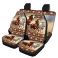 thumbnail image 1 of Qpednta Car Seat Cover Auto Accessories Interior 4Pcs, Horse Front Seat Protector, Auto Seat Rear Split Bench Cover Universal Automotive Seat Cover Accessories, 1 of 6