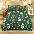 thumbnail image 1 of Qpednta Christmas Candy Print Duvet Cover Set Soft Cozy Bedding Comforter Set Breathable Comforter Cover 3 Pieces Comforter Set Easy to Install Bedroom Decor, 1 of 7