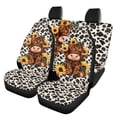 thumbnail image 1 of Qpednta Cute Highland Cow Automobile Seat Cover Sets 4 Pcs, Front Seat Protector Carseat Rear Split Bench Cover Comfortable Universal for Car Truck SUV Easy to Install, 1 of 7