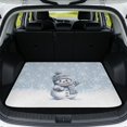 thumbnail image 1 of Qpednta Dustproof Cute Snowman Trunk Mat 29"x39" Cargo Liner for SUV, Durable Polyester Carpet Non-Slip Easy Clean Sand Mud Resistant Rear Cargo Protector Car Accessories Fits Sedan Truck, 1 of 7