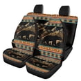 thumbnail image 1 of Qpednta Forest Bear Car Seat Covers Full Set 4 Pcs Front Seats and Rear Bench Cover Protector Removable Automotive Accessories Easy to Install Universal Fit Most Cars, 1 of 7