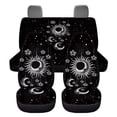 thumbnail image 1 of Qpednta Gothic Sun Moon Car Seat Covers Full Set 4 Pcs Front Seats and Rear Bench Cover Protector Removable Automotive Accessories Easy to Install Universal Fit Most Cars, 1 of 7