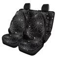 thumbnail image 1 of Qpednta Halloween Cobweb Car Seat Covers Sets 4 Pack Vehicle Seat Protector Front and Rear Split Bench for Cars Easy to Install Accessories Auto Trucks Van SUV, 1 of 7