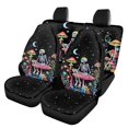 thumbnail image 1 of Qpednta Hippie Flowers Automobile Seat Cover Sets 4 Pcs, Front Seat Protector Carseat Rear Split Bench Cover Comfortable Universal for Car Truck SUV Easy to Install, 1 of 7