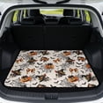 thumbnail image 1 of Qpednta Pumpkin Cobweb Cargo Liner 29"x39" All Weather Trunk Mat for SUV, Polyester Carpet Non-Slip Backing Machine Washable Water Resistant Rear Trunk Protector Universal Fits Sedan Truck, 1 of 7