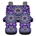 thumbnail image 1 of Qpednta Purple Mandala Car Seat Covers Full Set 4 Pack Easy to Install Front Seat Protector Auto Seat Rear Split Bench Cover Universal Automotive Seat Cover Accessories, 1 of 7