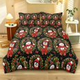 thumbnail image 1 of Qpednta Snowman Wreath Comforter Set, Soft Microfiber Duvet Cover Set, Soft Comforter Cover, Including a Quilt Cover and Pillowcases, Bedroom Decor for Guest Room Dormitory, 1 of 7