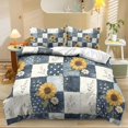 thumbnail image 1 of Qpednta Sunflower Patchwork Comforter Set All-Season Comforter Bedding Set Machine Washable Bedding Comforter Cover Bedding Set with 2 Matching Pillow Shams Bedroom Decor, 1 of 7