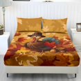 thumbnail image 1 of Qpednta Thanksgiving Duck Sheets Set, Breathable All‑Season 3 Pieces Bedding Sets 1 Fitted Sheet with 2 Pillowcases, Wrinkle‑Resistant Machine Washable Bed Sheets for Multiple Room Styles, 1 of 7