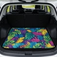 thumbnail image 1 of Qpednta Tropical Leaf Trunk Mat 29"x39" All Weather Cargo Liner for SUV, Polyester Carpet Non-Slip Backing Machine Washable Rear Cargo Protection Car Accessories Fits Sedan Truck, 1 of 7