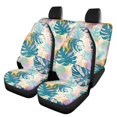 thumbnail image 1 of Qpednta Tropical Leaves Auto Seat Covers Full Set, 4 Pack Vehicle Seat Protector Easy to Install Front Seats and Rear Bench Cover Protector Universal Automotive Seat Cover Accessories, 1 of 5