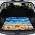 thumbnail image 1 of Qpednta Universal Starfish Shell Trunk Cargo Liner 29"x39" All Weather, Stylish Anti-Slip Car Trunk Mat All Season Vehicle Interior Accessory Fits Most Sedan SUV, 1 of 7